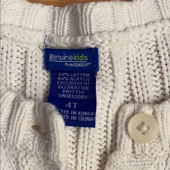 NWOT Genuine Kids Belted Button up Cardigan - Picture 3 of 5